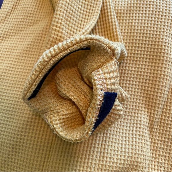 All Good Never Better bright yellow waffle Henley mens XL slim fit - Picture 5 of 5